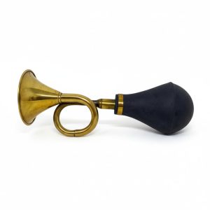 Taxi Circular Bulb Brass Blow Horn for Bicycles Vintage Brass Car Bike Bus Bugle Horn Retro Clown Horn Metal Air Horn with Squeeze Bulb for Bicycle Golf Cart - 7 in Length