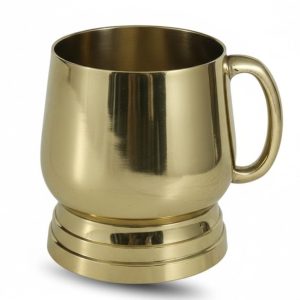 HANDTECHINDIA Handcrafted Brass Multipurpose Glass Traditional Drinking Tumbler for Water, Juice, Ayurveda, Pooja & Home Decor Vintage Style 150ml (5 oz) Utility Cup.