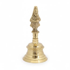 Hand Bell Metal Decorative Brass Wedding Bell Service Call Bell Christmas Bell Pooja Bell for Prayer and Meditation (Hanuman) - Made in India