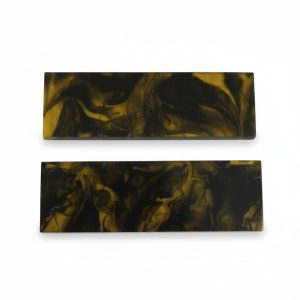 HANDTECHINDIA Resin Knife Handle Scales for DIY Crafts, 2 Pieces Mixed Colorful Resin Handle Scale for Knives Making (Dark)