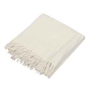 HANDTECHINDIA Woolen Meditation Shawl, White, Wool, Oversized, Traditional Handloom Style, for Meditation, Yoga, Prayer & Travel