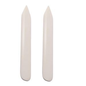Genuine Bone Folder for Paper Crafts, Leather Burnishing, Bookbinding, Scrapbooking, DIY Projects, Scoring, Creasing, Card Making (Pack of 2)