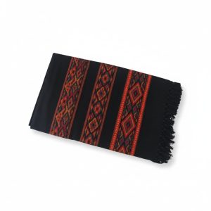 HANDTECHINDIA HT-FINE12 Handloom Wool Meditation Shawl, Oversized Wrap Throw, Gift for Men and Women