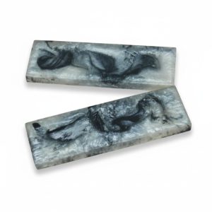 DIY Knife Handle Making Material, Pack of 2 Acrylic Sheets for Laser Cutting and Engraving, Suitable for Knife Handle, Pistol Gun Handle Decoration Timber Handle Plate for Music Instruments (TYPE-15)