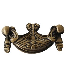 HANDTECHINDIA Antique Brass Drawer Pull Handles Set with Brass Screws Vintage Cabinet Handles Decorative Dresser Pulls for Furniture, Cupboard, Wardrobe, Desk & Chest Drawers (Type-3)