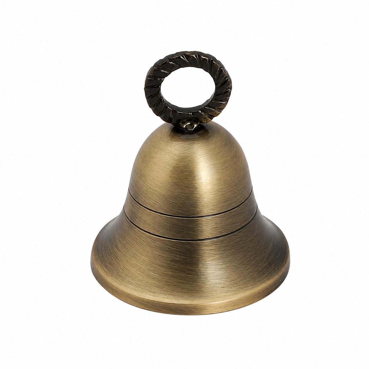 Antique-Gold Plain Indian Brass Bells Jingle Bells Home Door Décor Crafts Bells Christmas Decor Bells Pet Bells Christmas Craft Bells in Various Size and Set. (1, 3 inch)