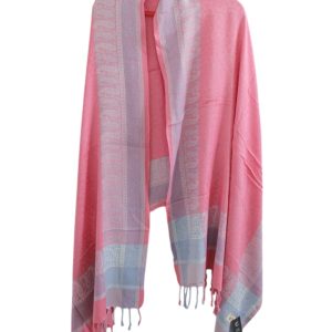 HANDTECHINDIA Handloom Wool Meditation Shawl, Oversized Wrap Throw, Gift for Men and Women (HT-FINE03)
