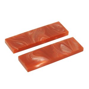 HANDTECHINDIA Resin Knife Scales Blank for DIY Crafts Knife Gun Handle Decoration, Exotic Knife Scales, Timber Handle Plate for Music Instruments (Flamingo)
