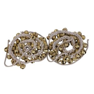 Wonderlist Handicrafts Indian Classical Kathak Ghungroo Pair 16 No. Big Bells Tied with Cotton Cord For Anklet Musical Instrument From India Dance Accessories (50 * 50)