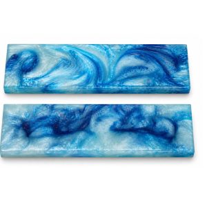 Resin Knife Scales Blank for DIY Crafts Knife Gun Handle Decoration, Exotic Knife Scales,Timber Handle Plate for Music Instruments (Rust)